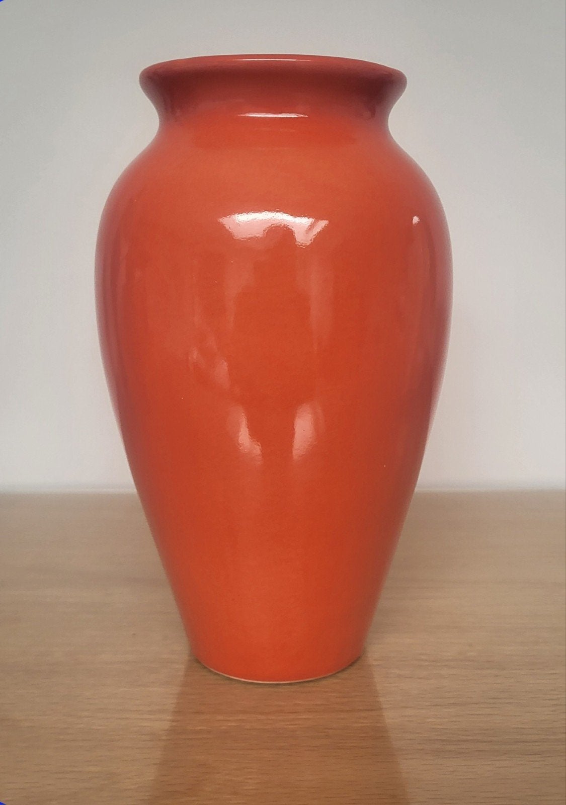 Leuk oranje vaasje, Maison & Meubles, Accessoires pour la Maison | Vases, Enlèvement, Comme neuf, Orange, 21 cm