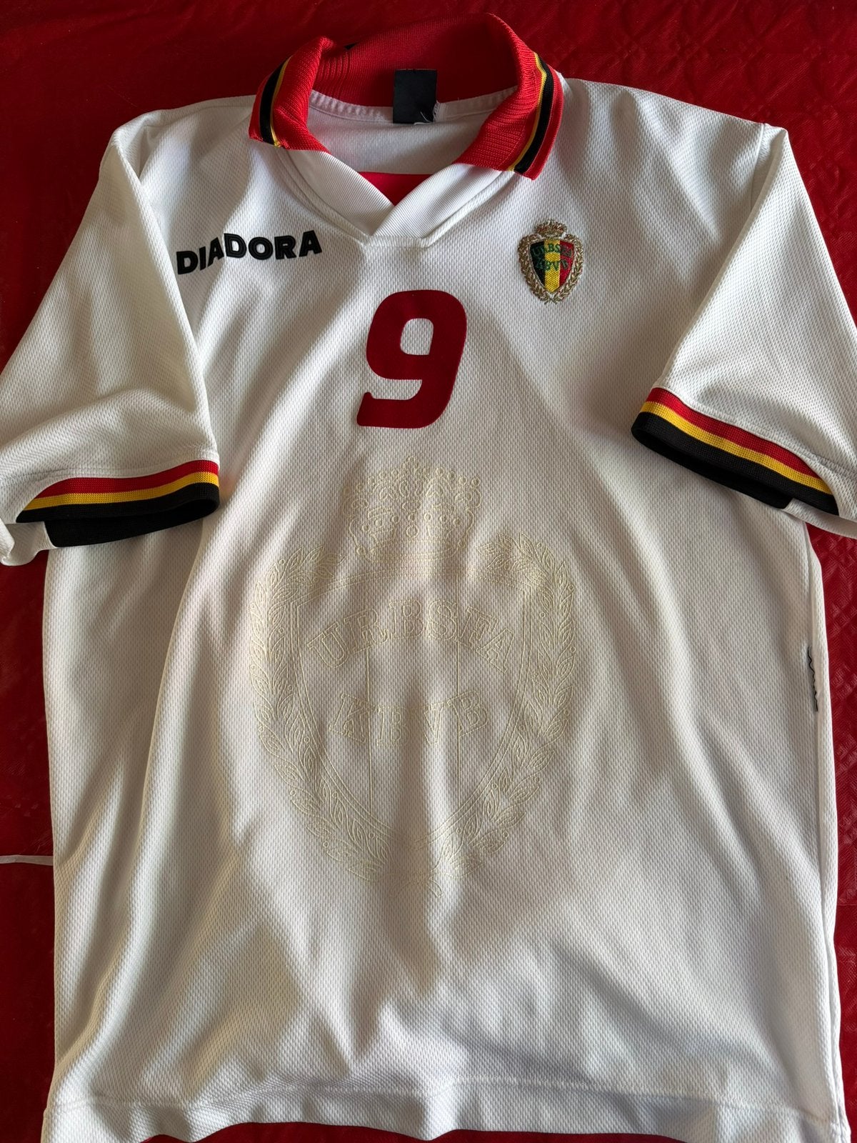 Rode duivels shirt diadora, Enlèvement ou Envoi, Comme neuf, Maillot