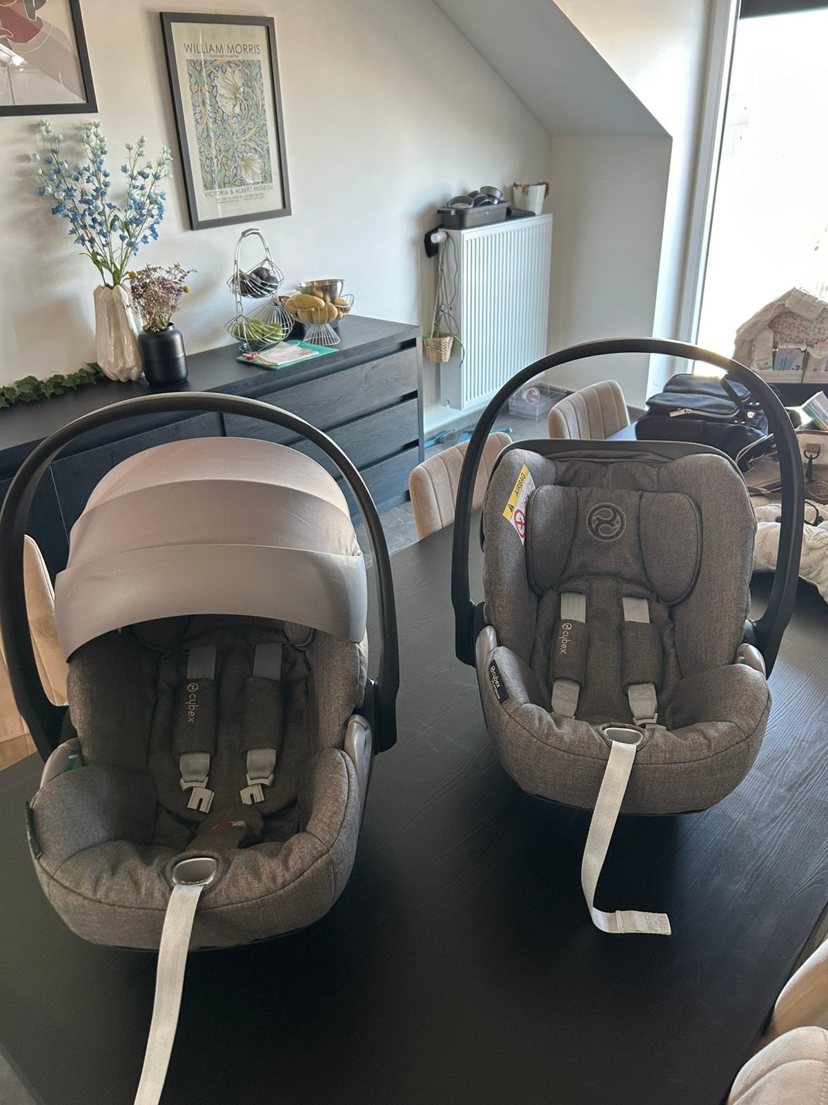 Lot de 2 Cybex Cloud Z2 i-Size Plus – Soho Grey / Mid Grey, Enlèvement, Comme neuf