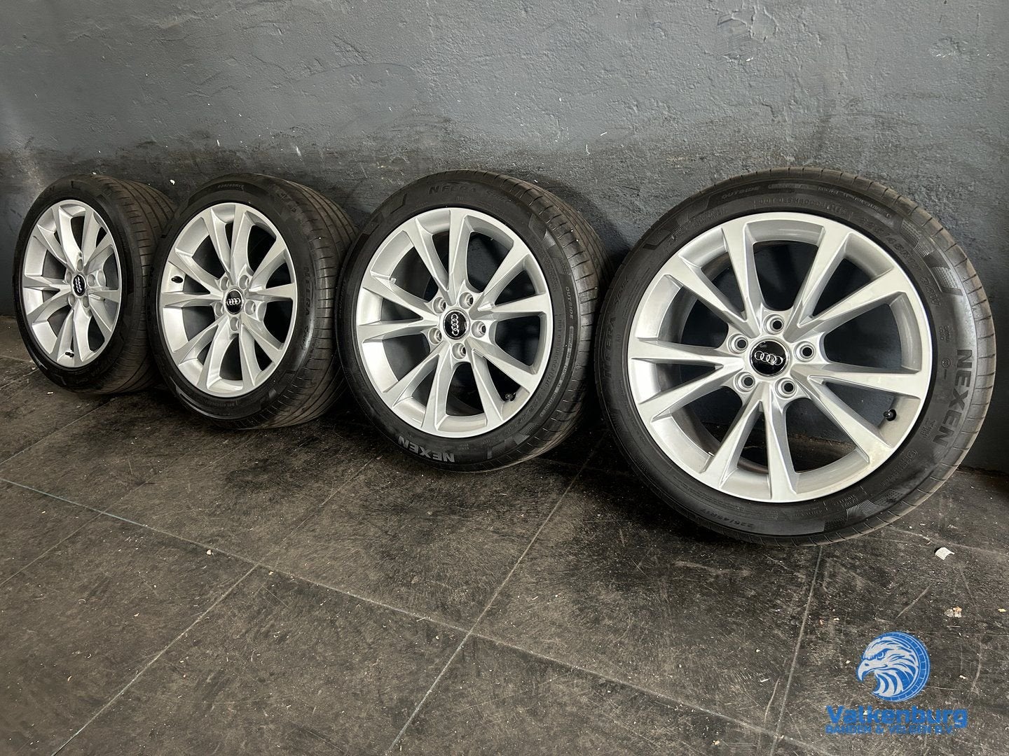 5-6mm! Originele Audi A3 8Y 17 inch velgen 5x112 zomerbanden, Pneus et Jantes, Véhicule de tourisme, Pneus été, -