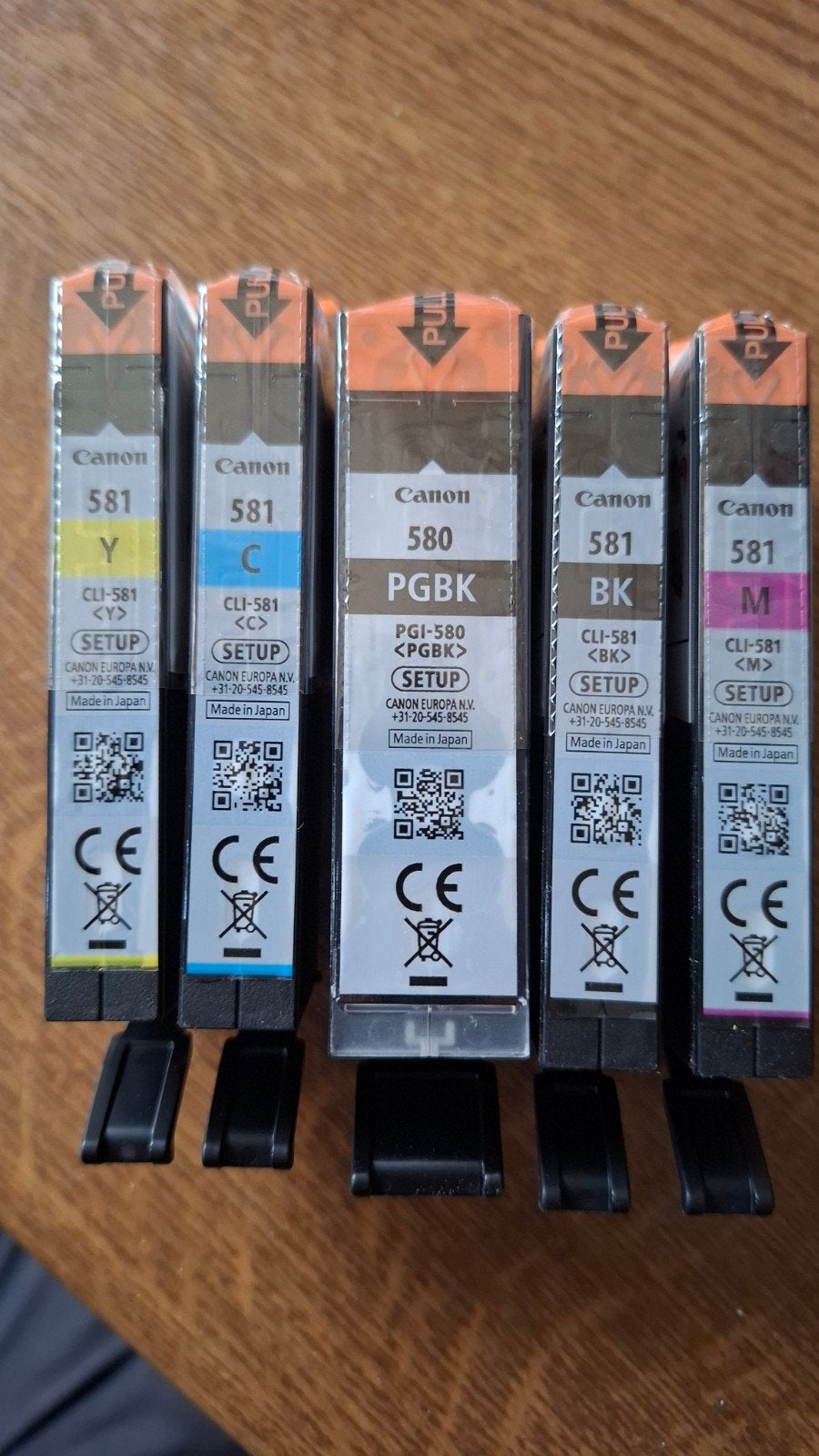 Inkt canon, Ophalen