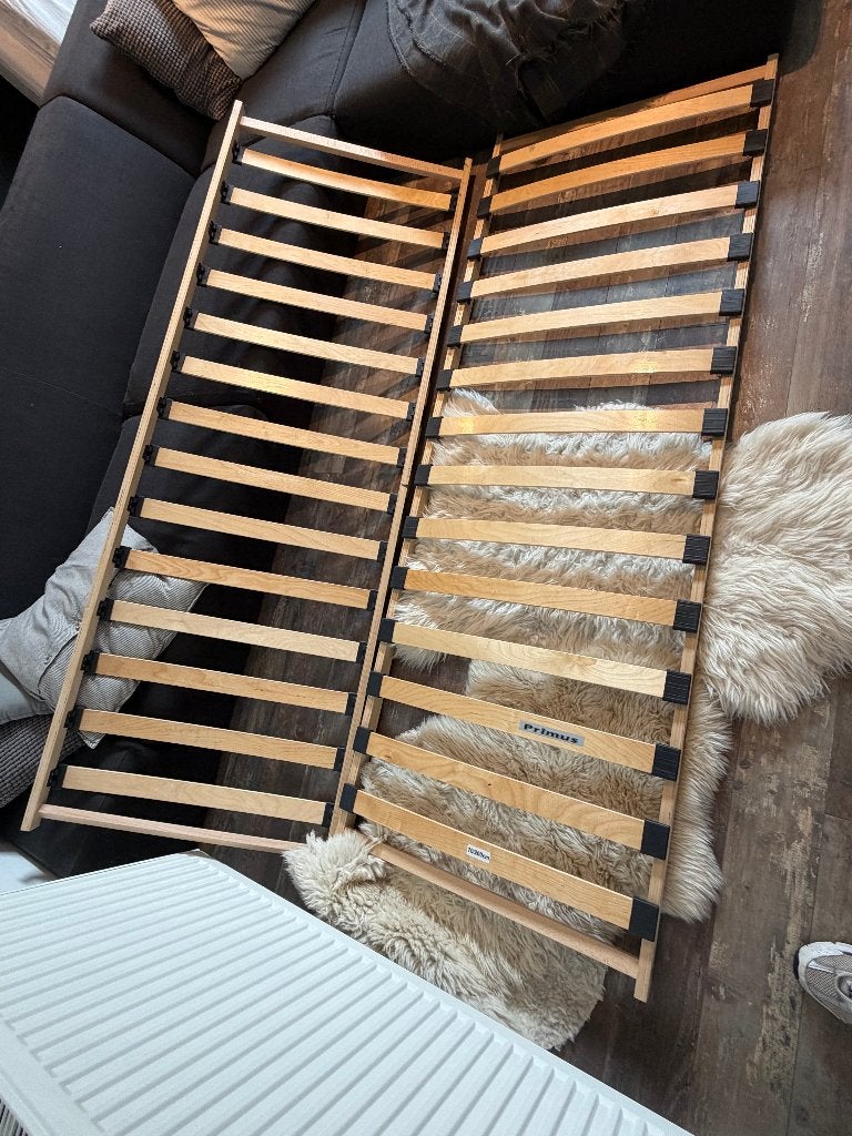 Lattenbodem 2 x 70x200 cm, Huis en Inrichting, Ophalen, 140 cm, Zo goed als nieuw, Twijfelaar