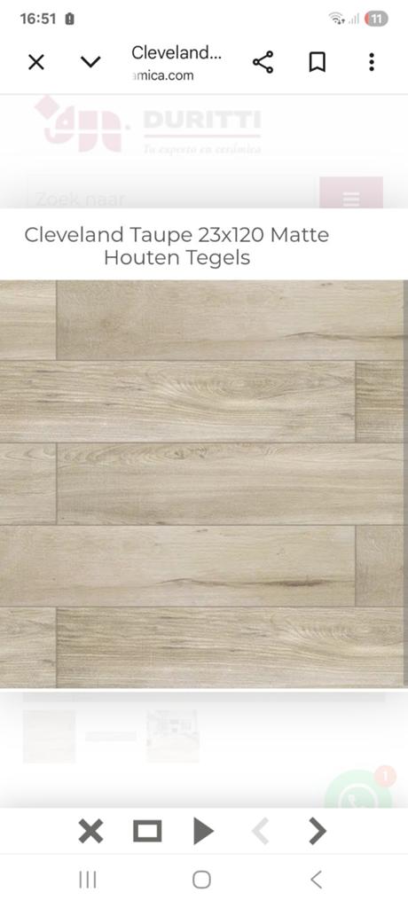 Vloer keramisch parket 7,84m², Doe-het-zelf en Bouw, Ophalen