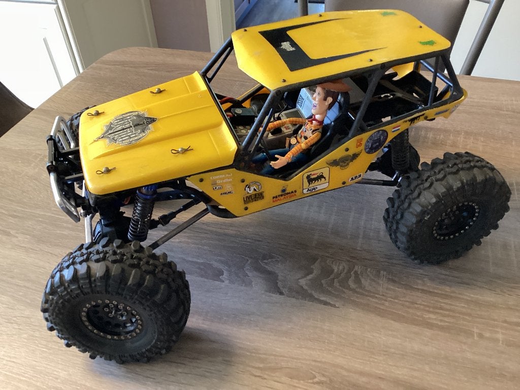 Axial wraith Rock Racer, Hobby en Vrije tijd, Elektro, Gebruikt, Auto offroad, Ophalen of Verzenden