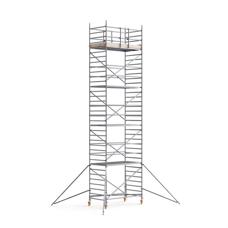 Échafaudage mobile Custers 1,30 x 2,50 x 10,2 m PROMO !, Envoi, Neuf, Échafaudage fixe ou roulant, 5 mètres de hauteur ou plus