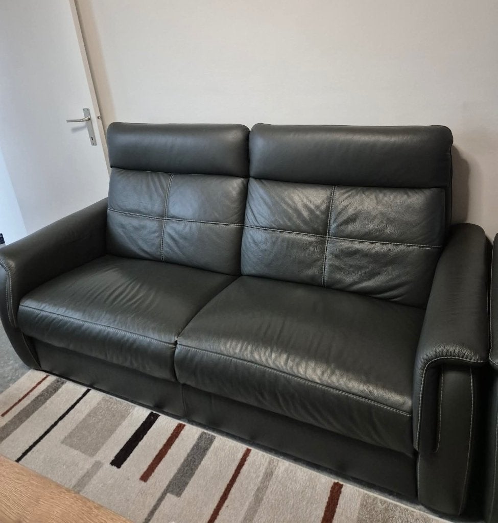 Lederen salon (3zit 2zit en relax), Enlèvement, Comme neuf, Cuir