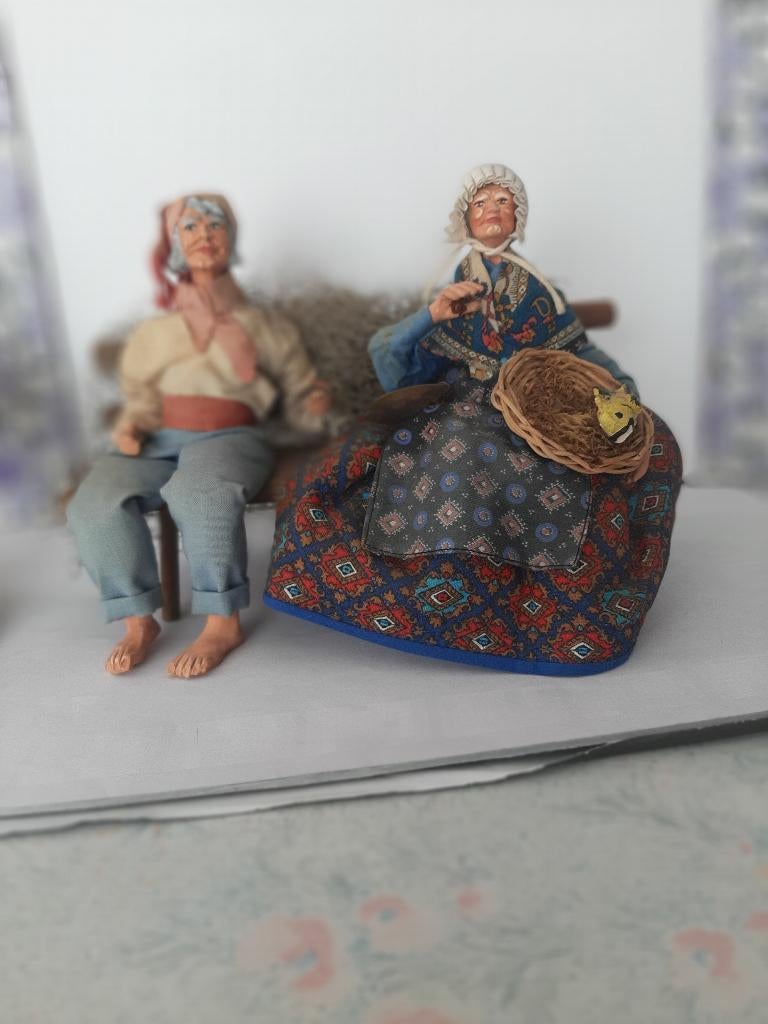 beeldjes van vissers/vrouwen, Ophalen, Gebruikt