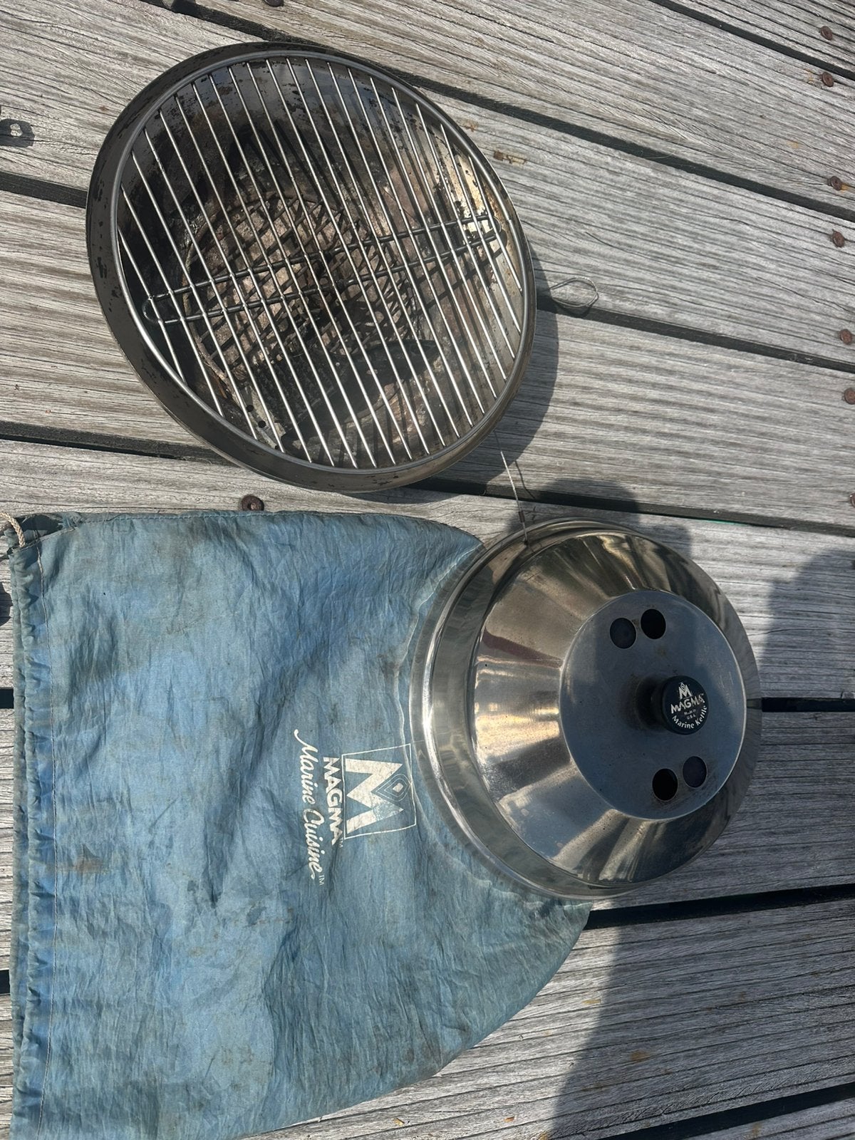 Bouilloire marine Railing BBQ Magma inoxydable anthracite, Sports nautiques & Bateaux, Accessoires & Entretien, Enlèvement ou Envoi