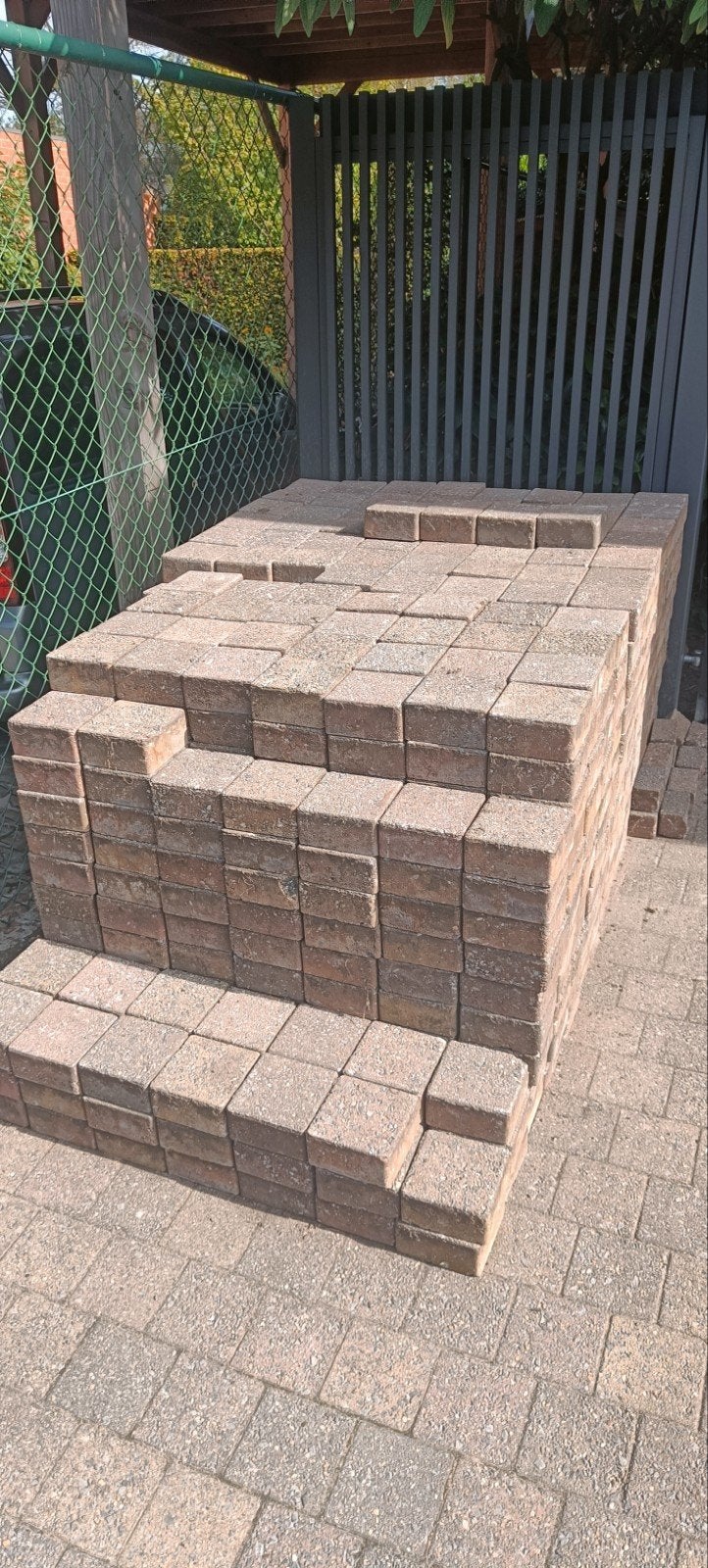 Gratis klinkers, Tuin en Terras, Ophalen