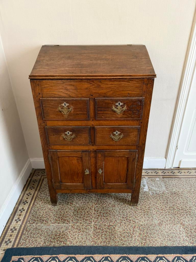 Antiek eiken commode Engelse stijl, Huis en Inrichting, Ophalen, Gebruikt