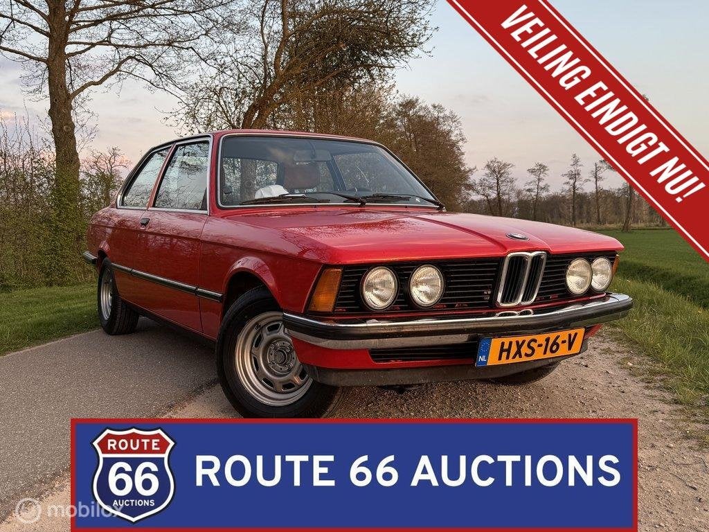 BMW 320 | 1978 | Route 66 Auctions, Auto's, Oldtimers, Zwart, Bedrijf, Handgeschakeld, Overige carrosserie