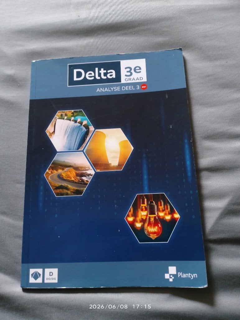 Delta 3e année, analyse partie 3, ISBN voir photo, toujours, Livres, Livres scolaires, Enlèvement ou Envoi, Comme neuf, Secondaire