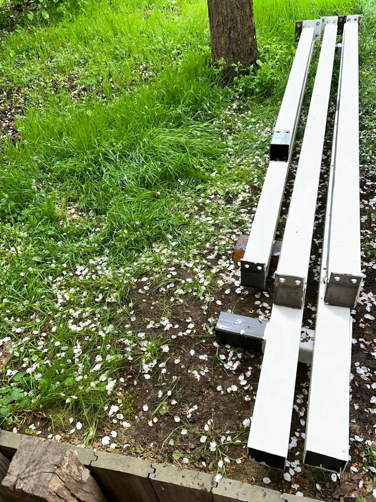 Stalen/metalen kokers 100 mm vierkant/3 mm dik, Doe-het-zelf en Bouw, Metalen, Ophalen