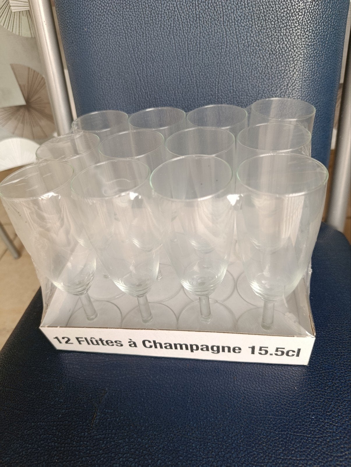 12 champagne glazen, nieuw!, Enlèvement