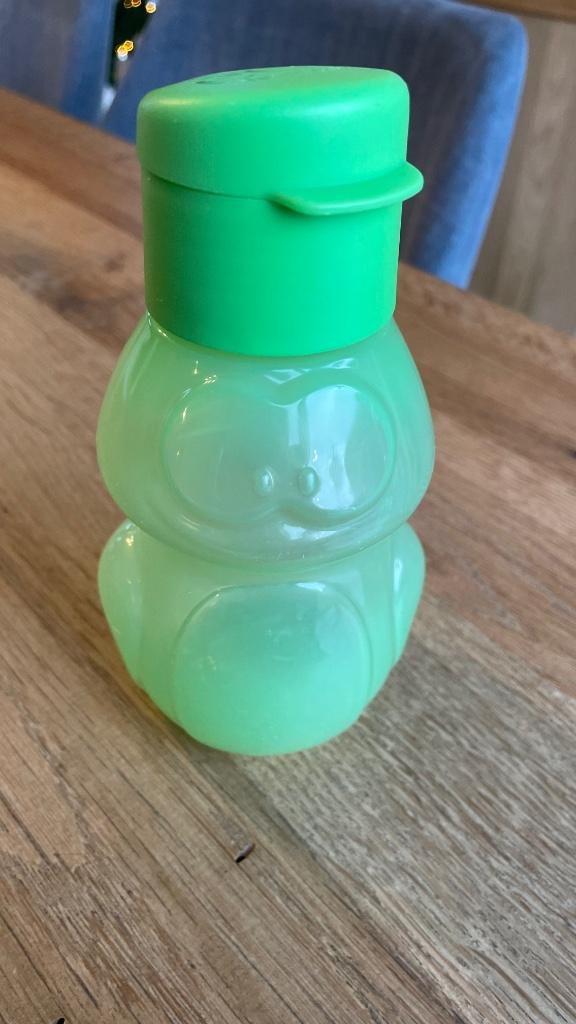Tupperware drinkfles kikker klein, Ophalen of Verzenden, Zo goed als nieuw, Groen, Overige typen