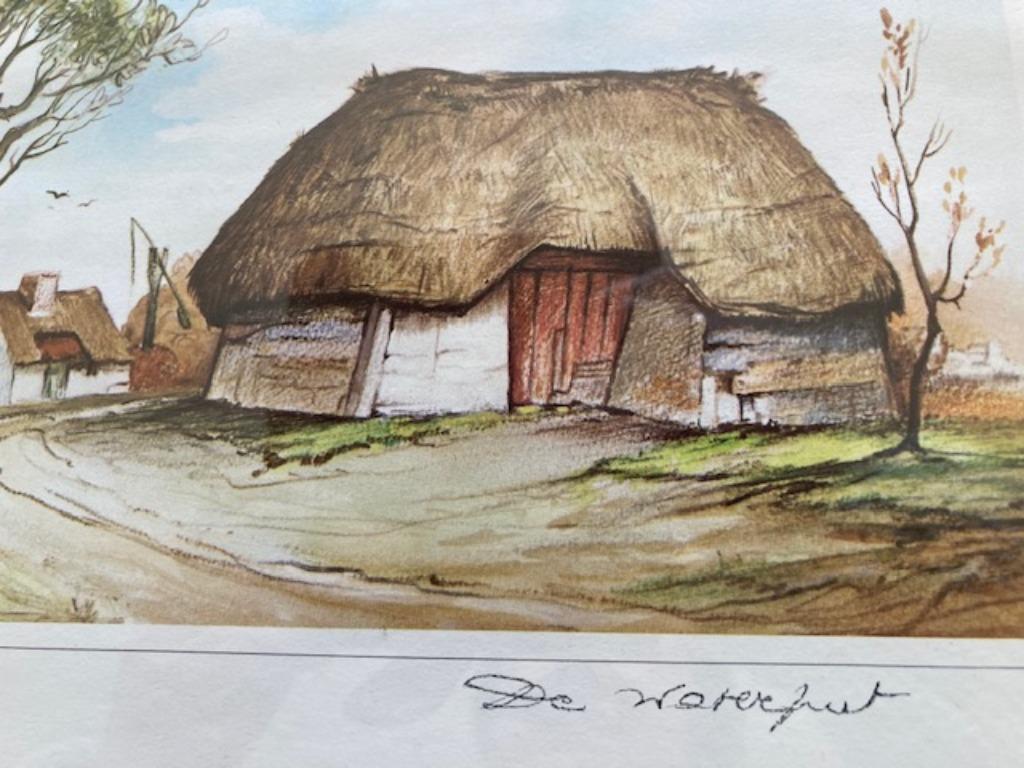 kader met prent "de waterput", Ophalen, Nieuw, Overige onderwerpen, Prent