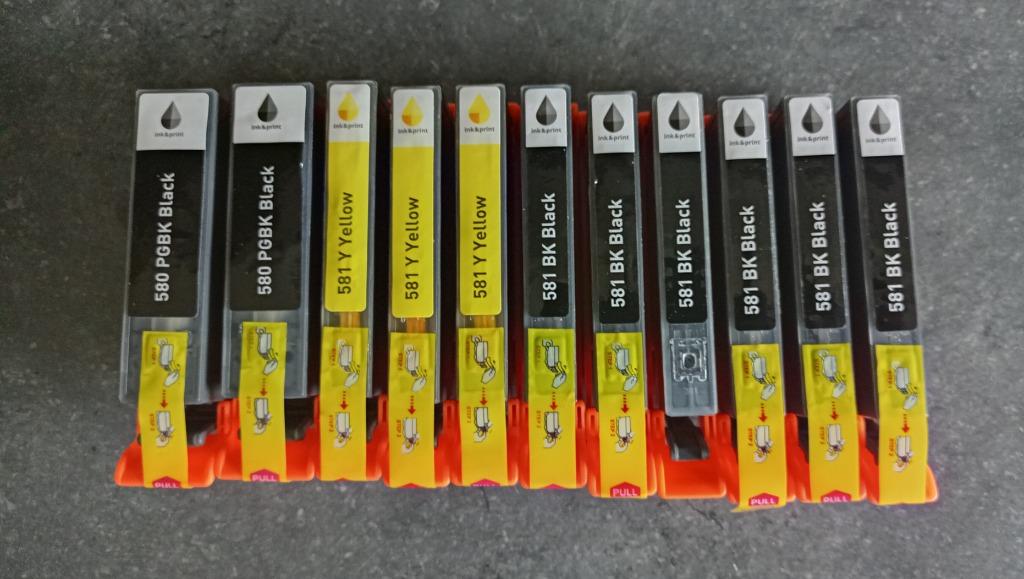 Inktcartridges Vervangt Canon 581/580 !!!, Ophalen of Verzenden, Nieuw, Cartridge, Canon