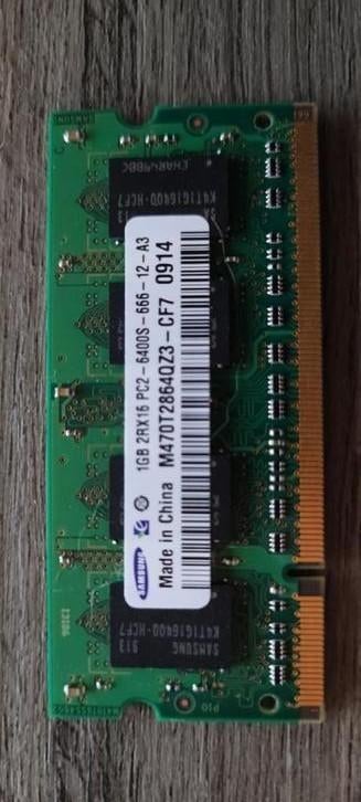 DDR2 1gb, DDR3 2gb, Enlèvement ou Envoi, Comme neuf, Laptop, DDR2