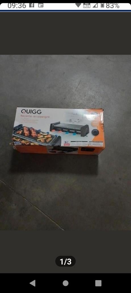 MOET WEG Laatste kans Steengrill, Electroménager, Plaques de gril, Enlèvement, Gril en pierre