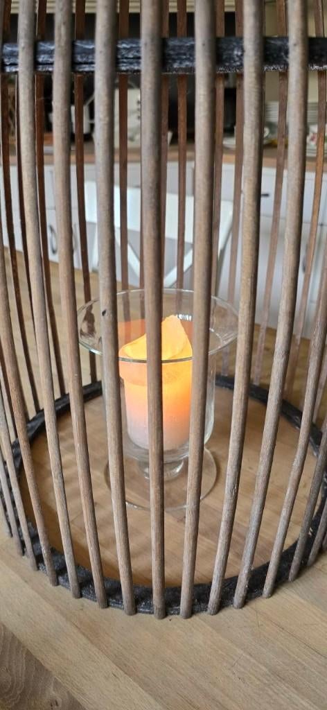 Decoratie / Omkapping voor hanglamp, vaas, windlicht e.a., Ophalen, Gebruikt, Bruin, Kaars