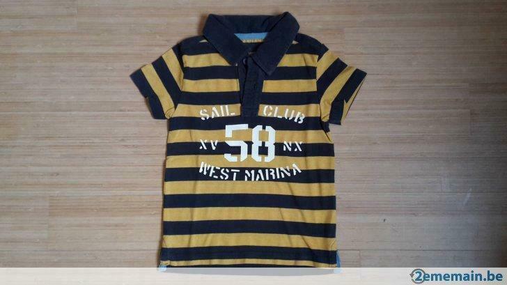 Polo rayé - garçon - 86/92 cm, Kinderen en Baby's, Kinderkleding | Overige, Ophalen of Verzenden, Zo goed als nieuw, H&M, Jongen