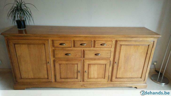 Buffet en vieux chêne français de 1er choix fait main !, 200 cm ou plus, Avec tablette(s), Comme neuf, Enlèvement