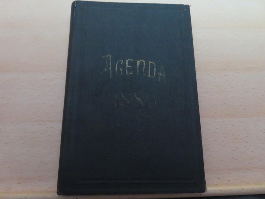 Agenda 1889, Antiek en Kunst, Ophalen of Verzenden, Potaux Haas
