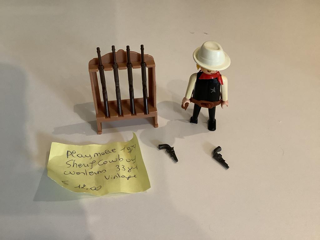 Playmobil vintage sherif, Enlèvement, Utilisé