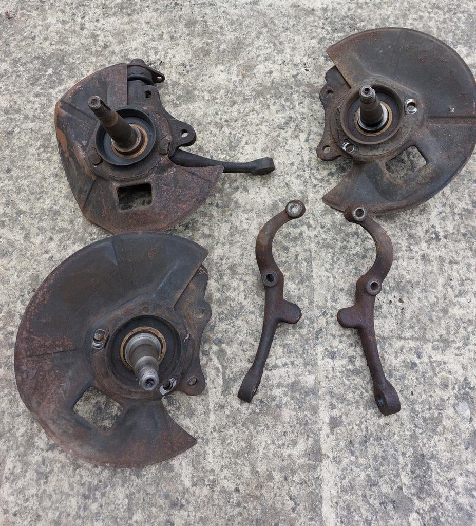 Originele Opel Rekord C voorassen + naven, Auto-onderdelen, Ophalen of Verzenden, Gebruikt, Opel