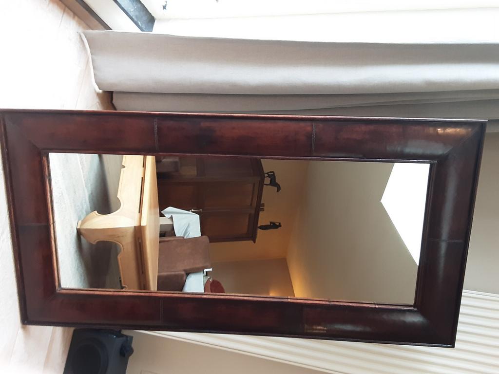 Staande spiegel lengte 163cm  breedte 82 cm, Antiek en Kunst, Ophalen