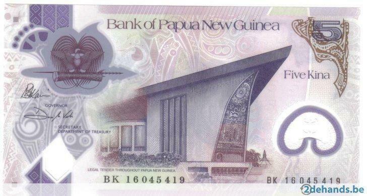 5  kina  2016    papua new guinea      nieuw   p 51, Ophalen of Verzenden