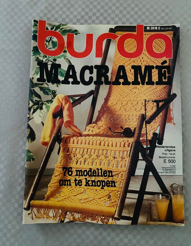 🍄 Retro / Vintage  Burda Macramé  Uitleg + patronen, Collections, Vêtements & Patrons, Neuf, Enlèvement ou Envoi