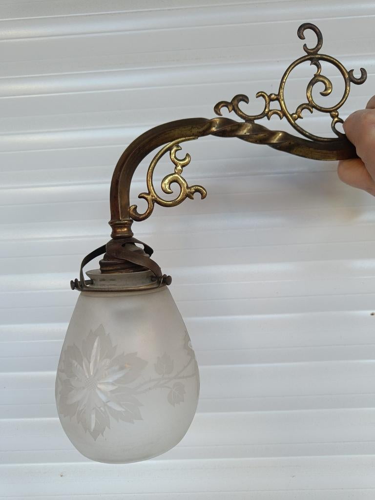 Art Nouveau wandlamp jaren 20, Antiek en Kunst, Ophalen