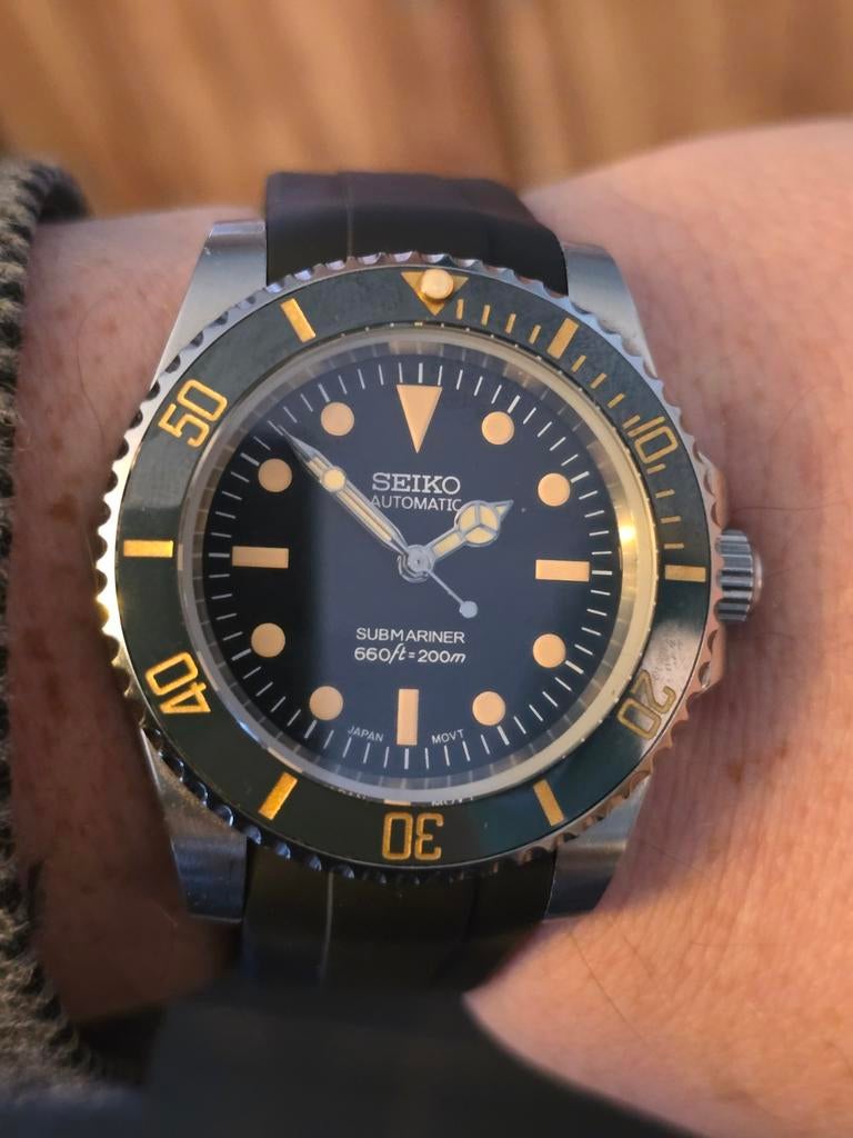 Seiko Mod style vintage, Enlèvement, Acier, Acier, Seiko