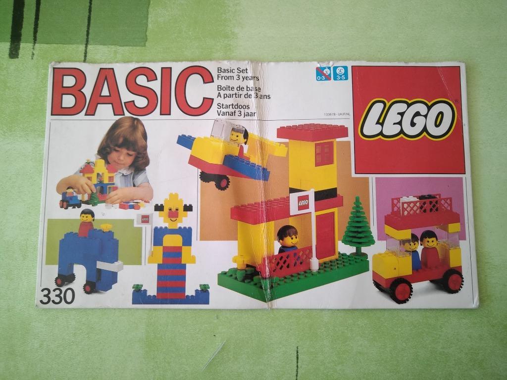 Lego Basic 330 Building Set complet manuel PDF, Enlèvement ou Envoi, Utilisé, Ensemble complet, Lego