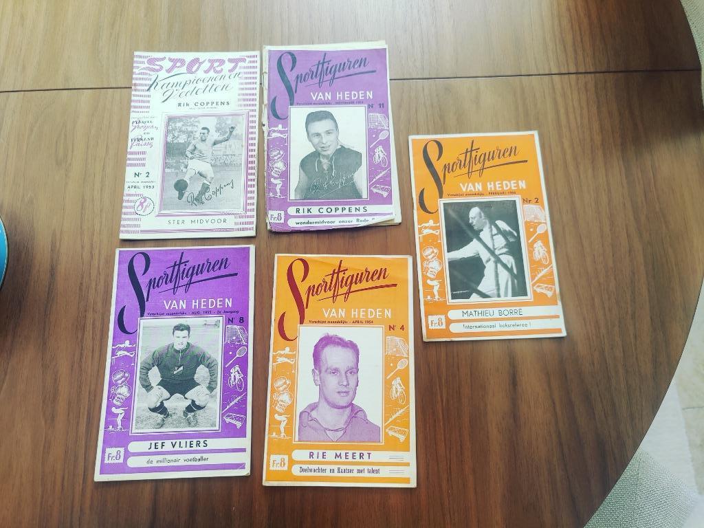 5 Vintage Sportboekjes (Rik Coppens, Vliers Jef,...), Antiek en Kunst, Ophalen of Verzenden