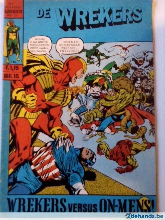 De wrekers. Strip. Marvel Comics Group., Ophalen of Verzenden, Gelezen, Nederland