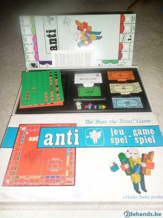 gezelschapspel Anti the bust the trust game Monopoly, Enlèvement ou Envoi, Utilisé
