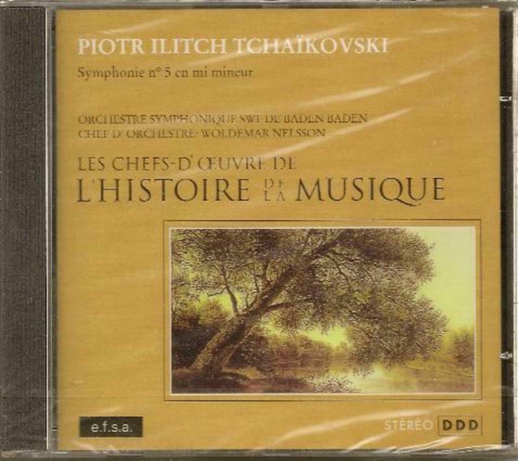CD - Piotr Ilitch Tchaïkovski ‎– Symphonie N° 5 En Mi Mineur, Envoi, Romantique, Neuf, dans son emballage, Orchestre ou Ballet