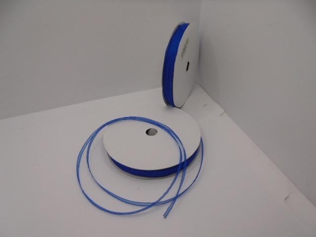 LINT SATIJN SATIJNLINT KORENBLAUW 3 MM 10 MTR NIEUW, Hobby en Vrije tijd, Ophalen of Verzenden, Nieuw, Lint, Band of Elastiek