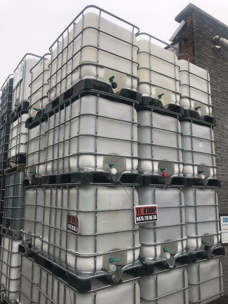 Ibc vaten en korven 600 en 1000 l, Tuin en Terras, Regentonnen, Zo goed als nieuw, Ophalen of Verzenden
