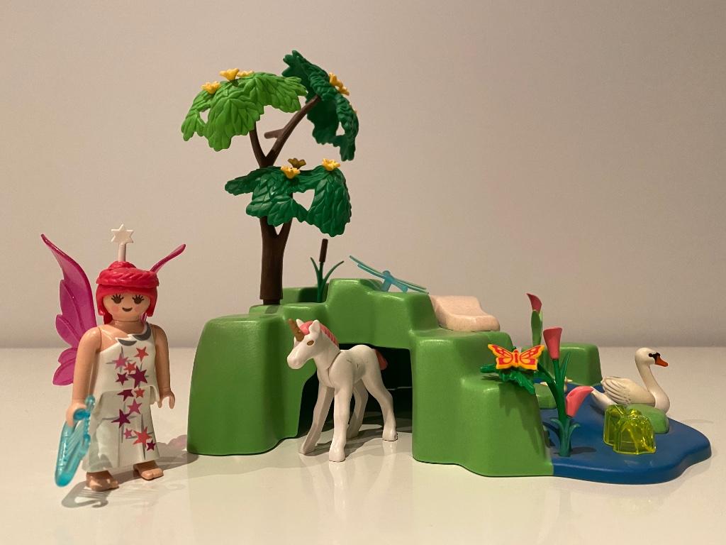 Playmobil feeëntuin + extra fee, Kinderen en Baby's, Speelgoed | Playmobil, Ophalen, Gebruikt, Complete set