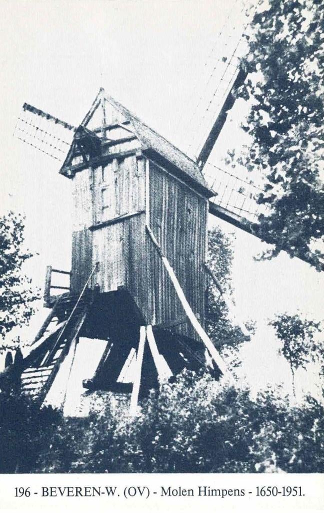 Beveren - Molen Himpens, Enlèvement ou Envoi, 1960 à 1980, Non affranchie, Flandre Orientale
