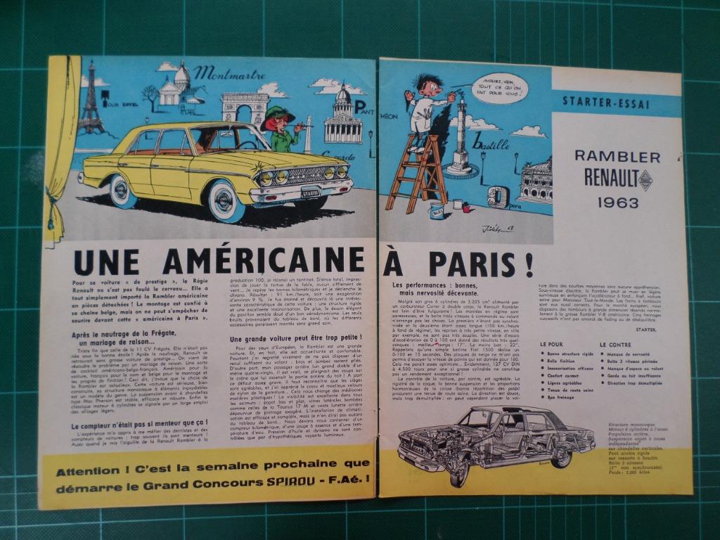 Rambler Renault - article illustré - 1963, Ophalen of Verzenden, Gebruikt, Overige typen