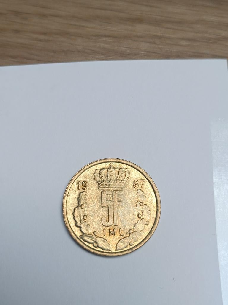 Pièces de monnaie de 5 francs luxembourgeois, Ophalen