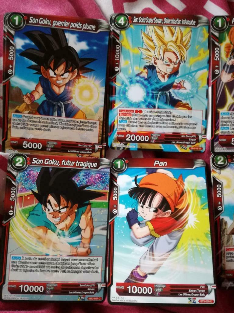 Dragon Ball super 33 cartes Serie 2 (rouge) *échange/achat, Enlèvement, Comme neuf