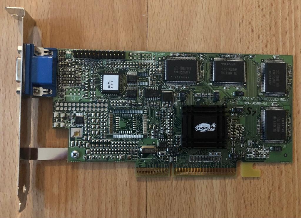 Videokaart ATI Rage128, Enlèvement, Comme neuf, Interne, ATI Rage128
