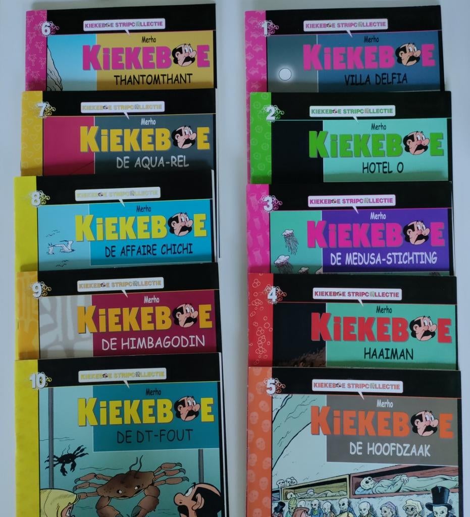 Kiekeboe Stripcollectie 10 strips, Ophalen, Zo goed als nieuw