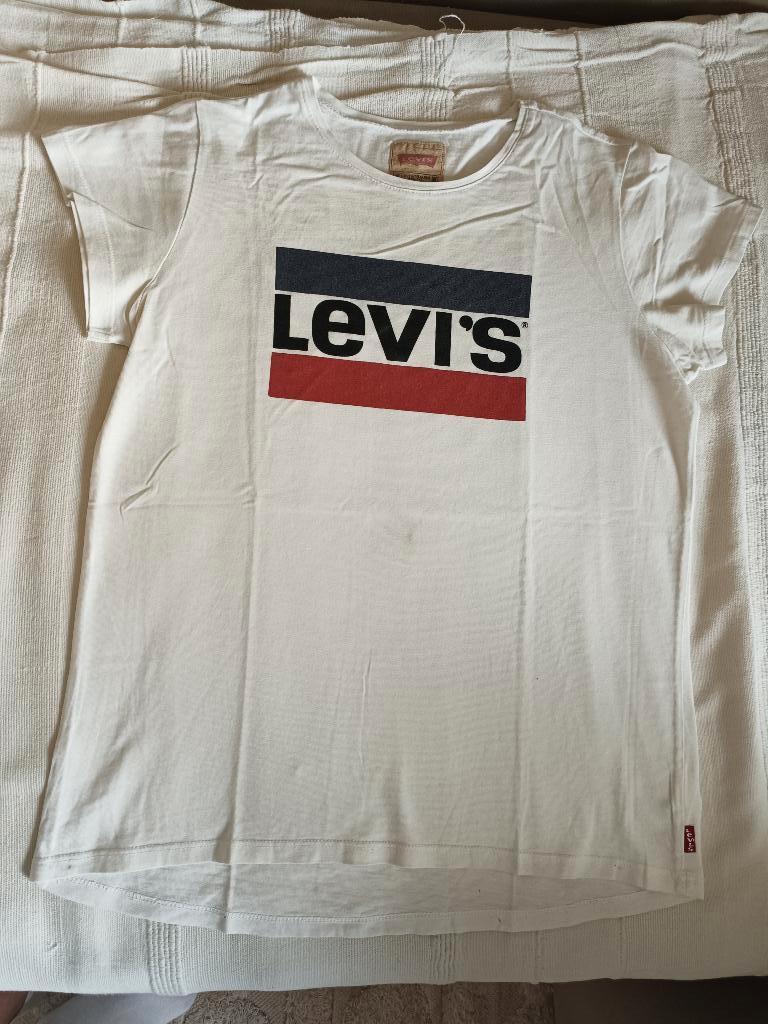 T-shirt Levi's classique blanc taille 16 ans, Enfants & Bébés, Garçon ou Fille, Enlèvement ou Envoi, Autres types, Utilisé