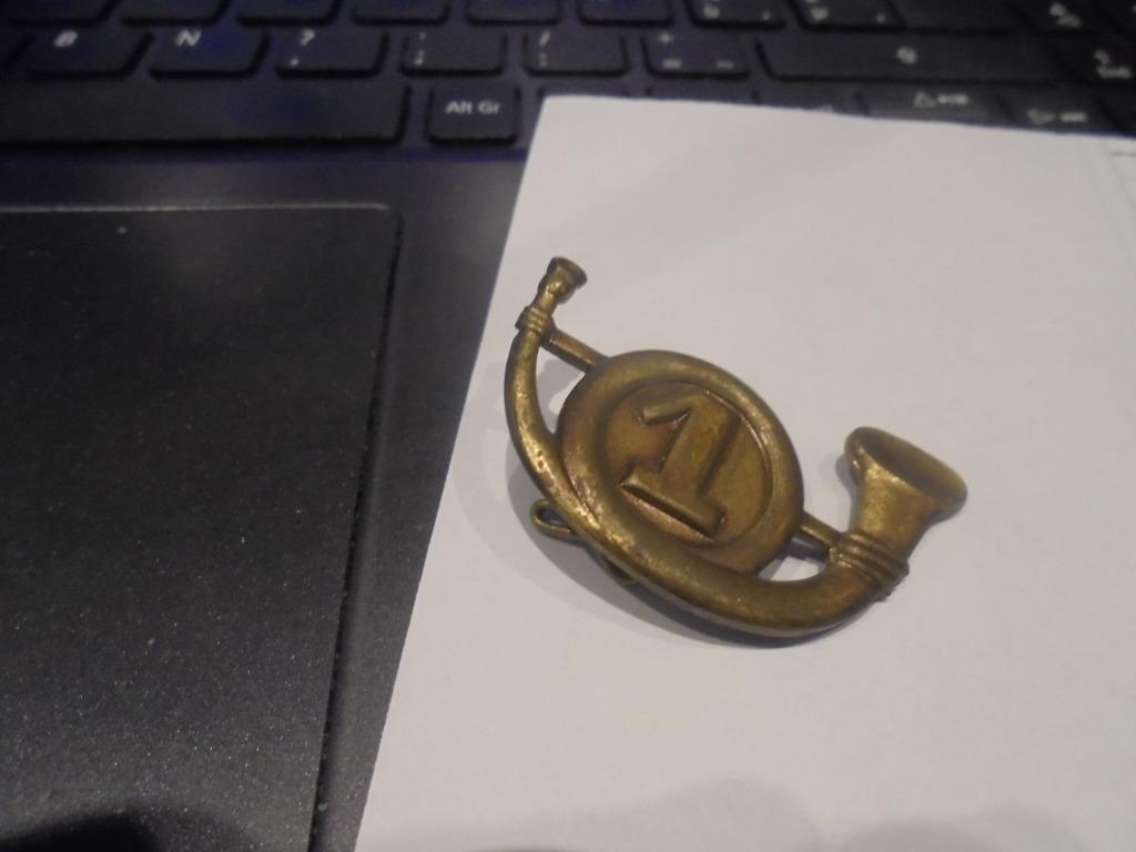 1ste jagers te voet - mutskenteken, Ophalen of Verzenden, Landmacht, Embleem of Badge